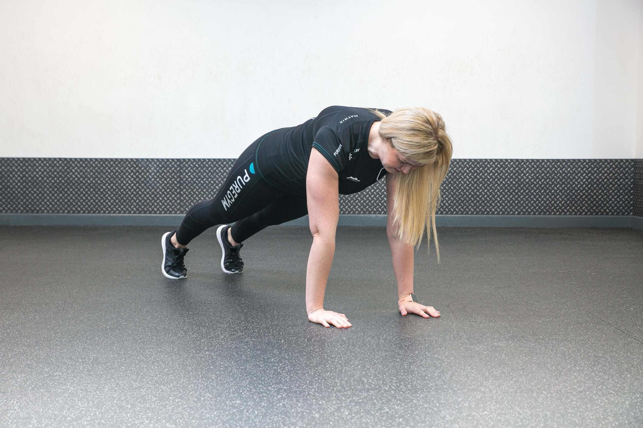 How to do an up down plank