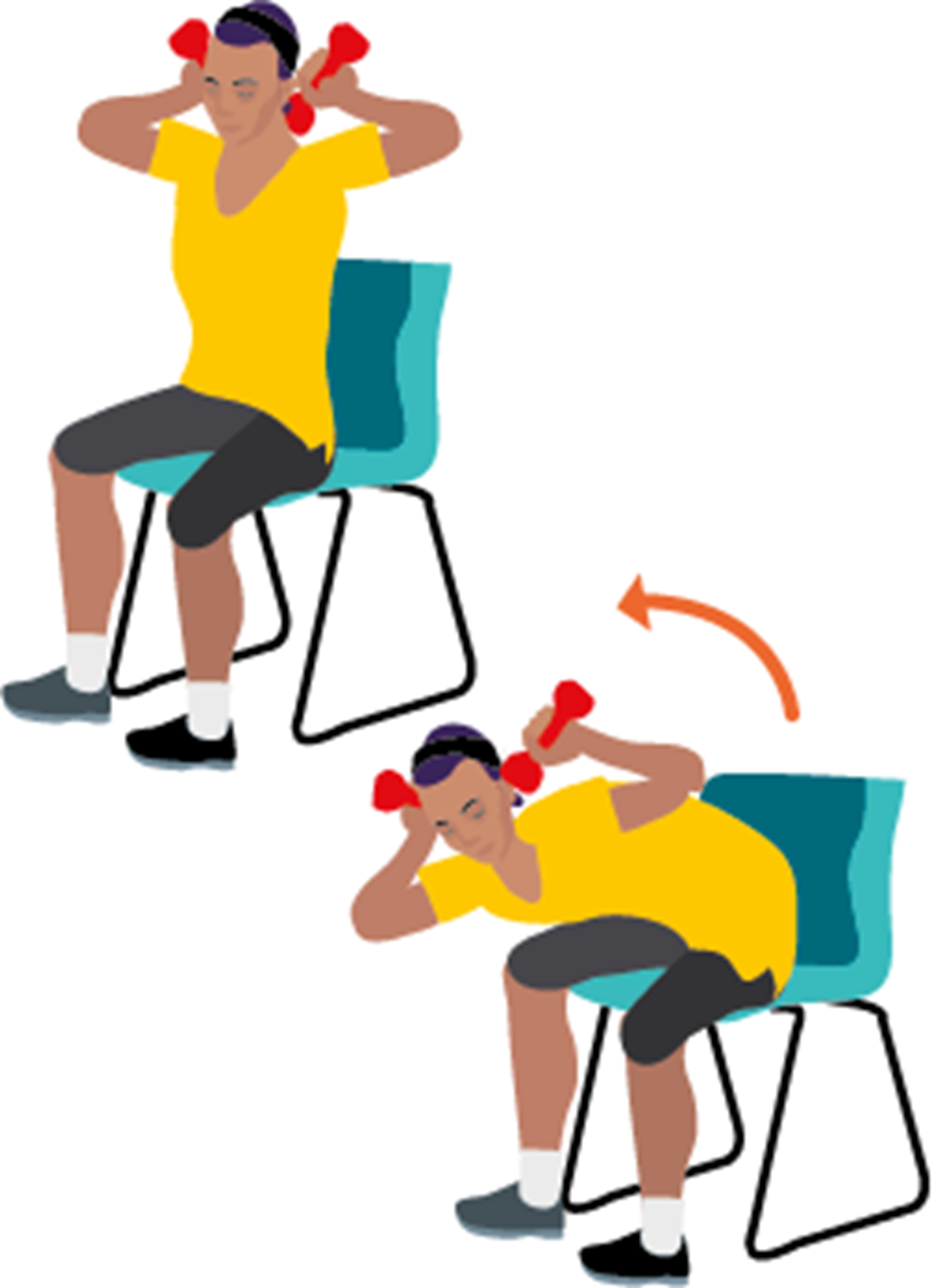 Seated good mornings - exercises for seniors