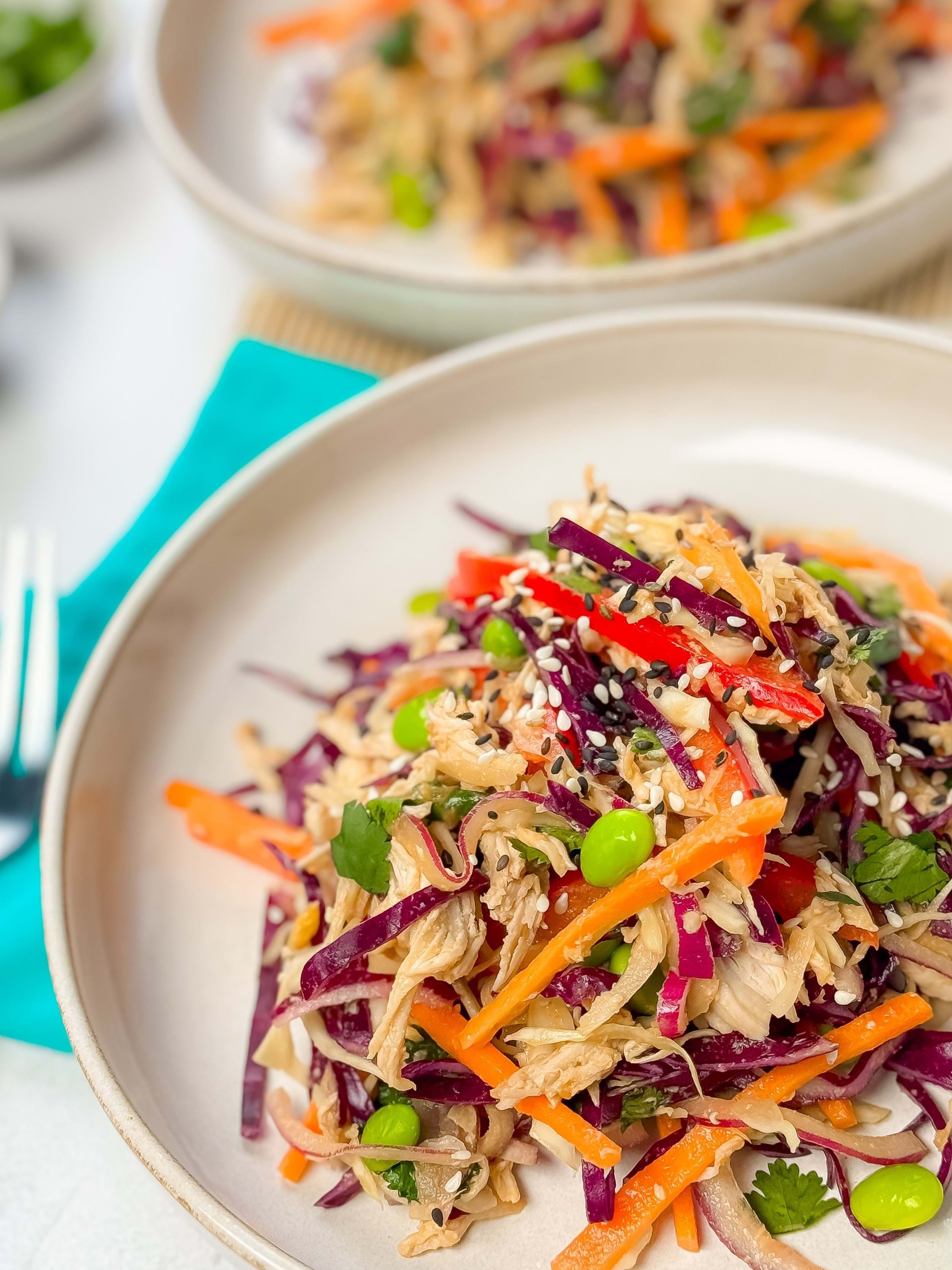 Chicken Satay Slaw Salad Recipe