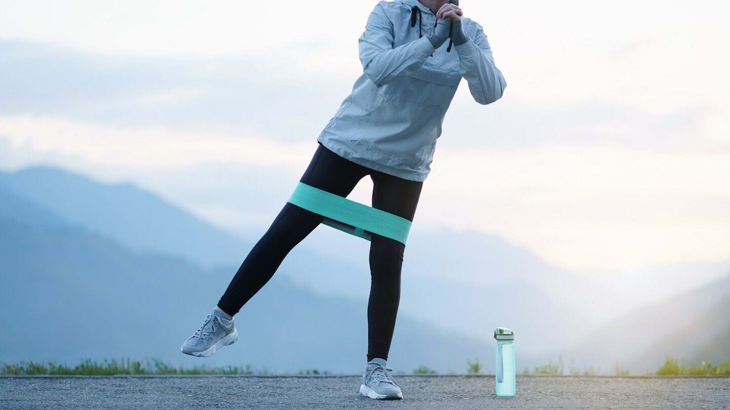 Woman Doing Standing Hip Abduction Exercise