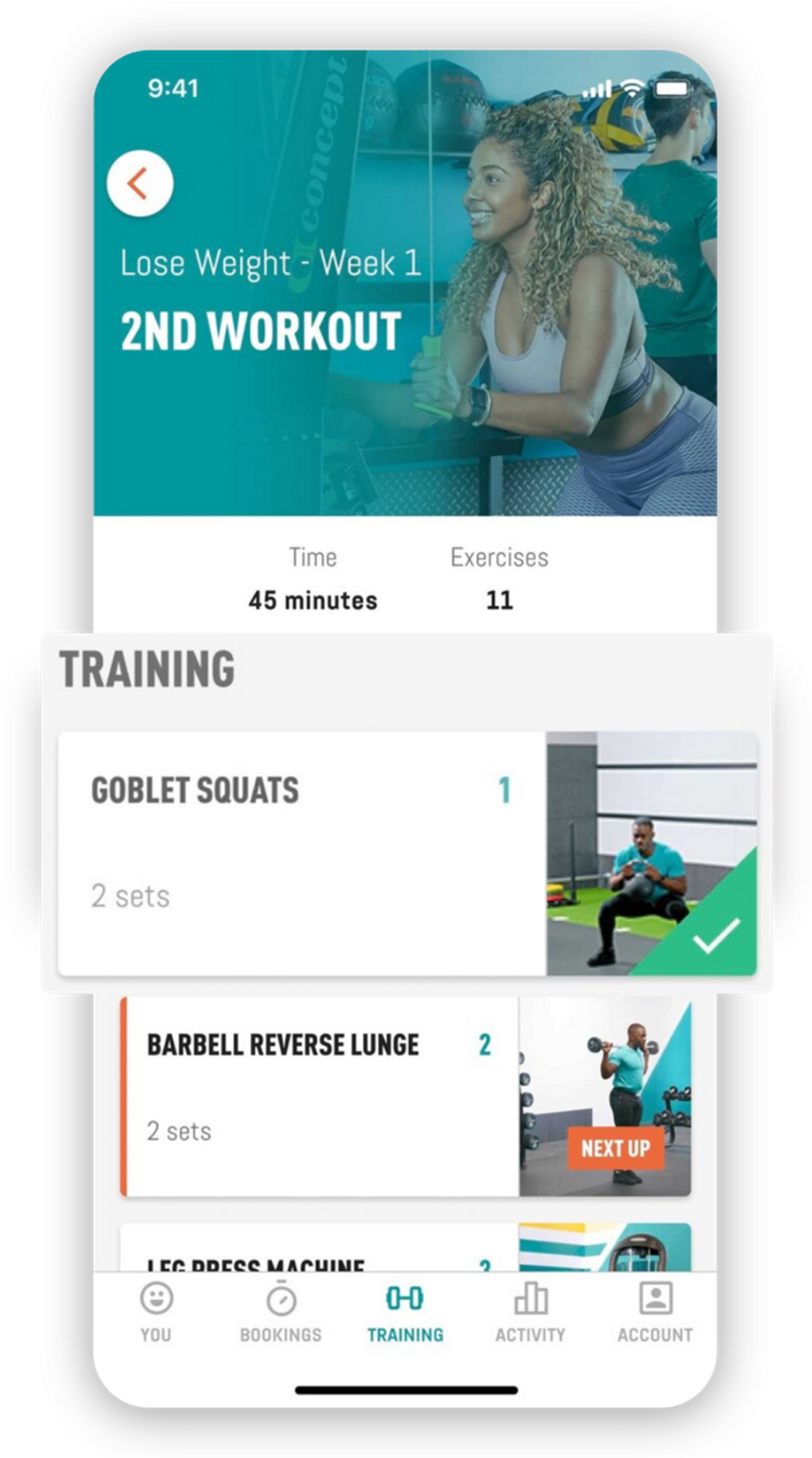 PureGym App - Set Goals