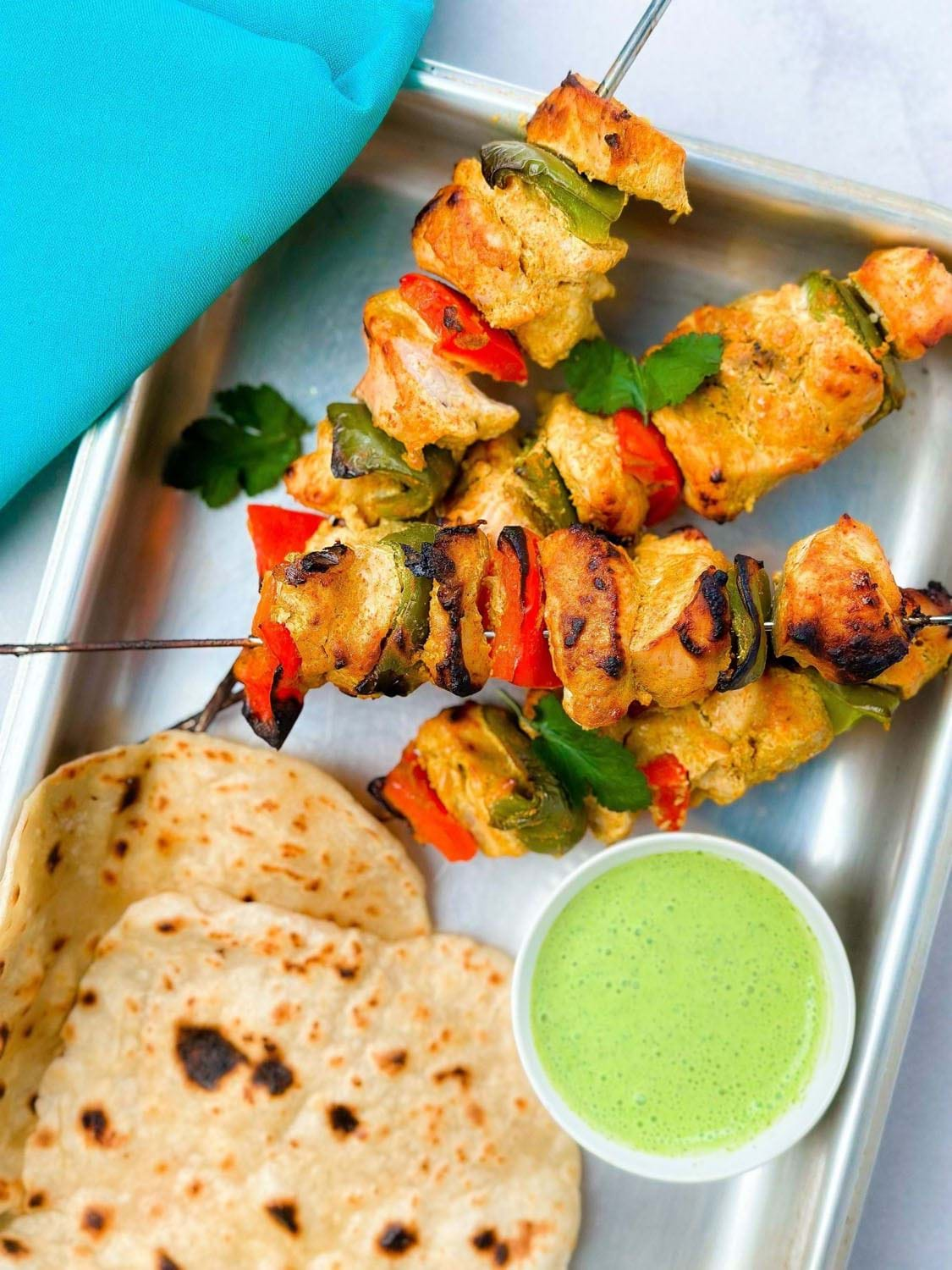 tandoori chicken skewers