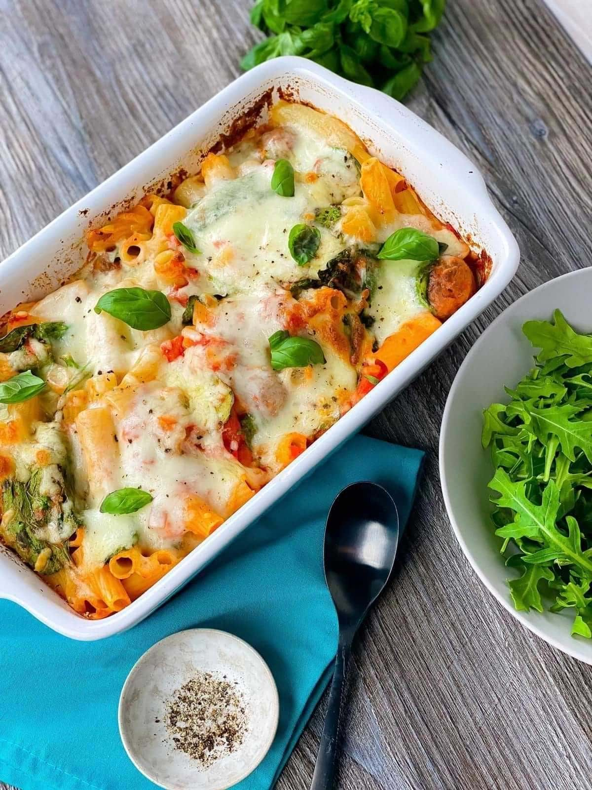 Meatball Pasta Bake